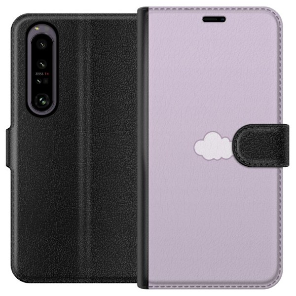 Sony Xperia 1 IV Lompakkokotelo Lila Pilvi - minimalistinen pi