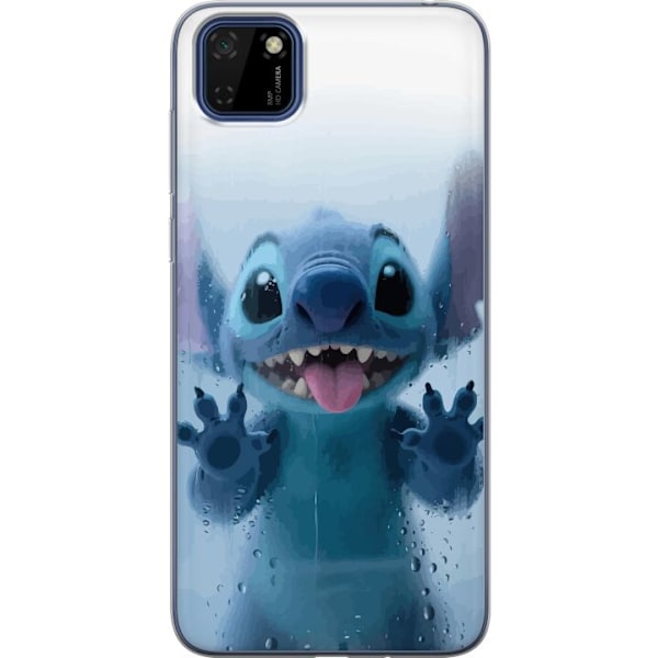Huawei Y5p Genomskinligt Skal Stitch Window View – Stitch vid ett fönster i söt stil