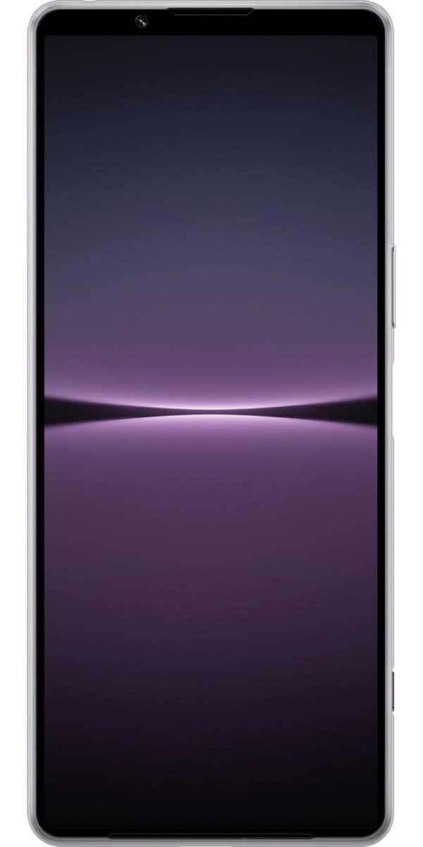 Kompatibelt Mobildeksel til Sony Xperia 1 IV Sølvskip - Grått motiv med alien i sølvfarget romskip. grå