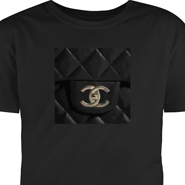 Barn-T-shirt | Bekväm T-shirt för Barn Chanel Black svart 9-11 År