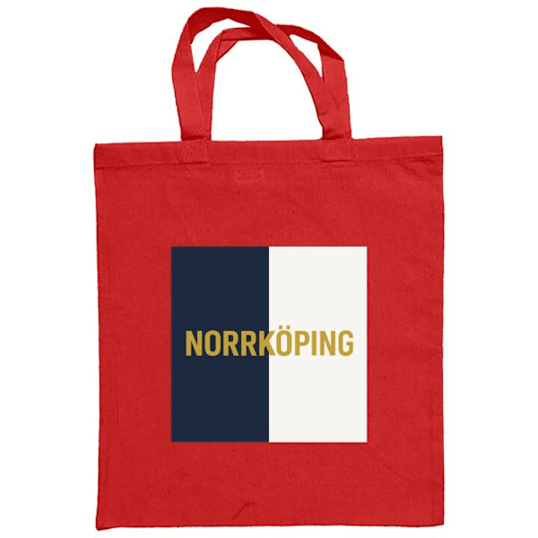 Mulepose | Holdbar Indkøbstaske i Stof Norrköping – fodbold Rød one size
