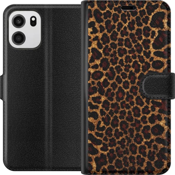 Kompatibel Tegnebogsetui til OnePlus Nord CE6 Vild leopard brun