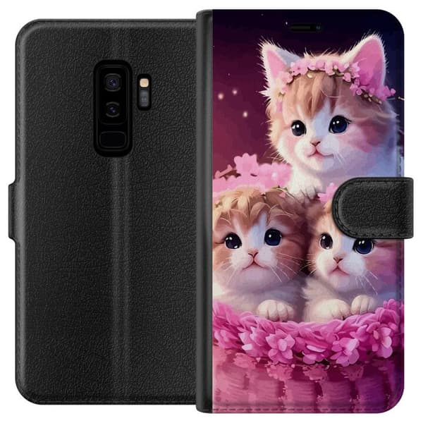 Kompatibelt Lommeboketui til Samsung Galaxy S9+ Katter