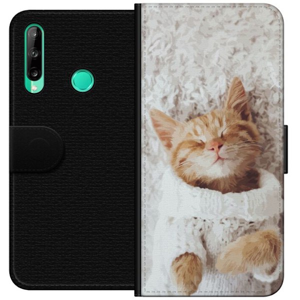 Huawei P40 lite E Plånboksfodral Katt