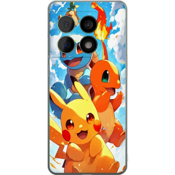 OnePlus 10 Pro Läpinäkyvä kuori Pocket Creatures - innoittanut Pokémonista mainitsematta nimeä