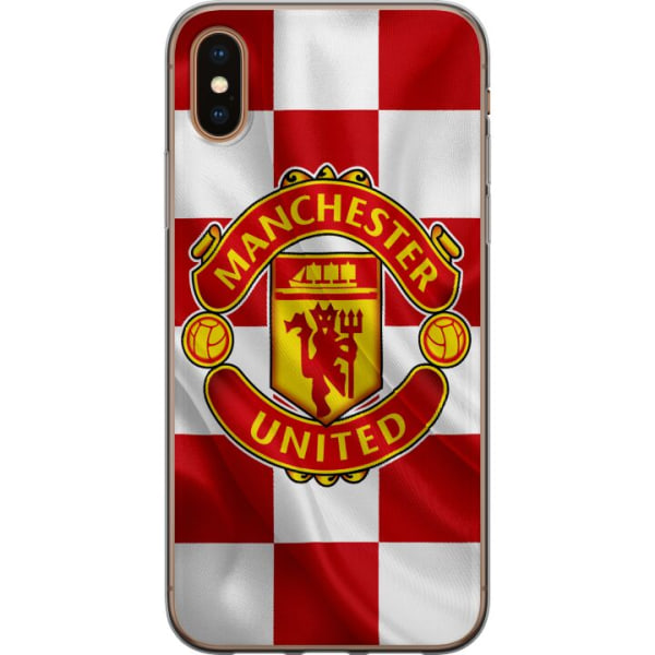 Apple iPhone X Läpinäkyvä kuori Manchester United