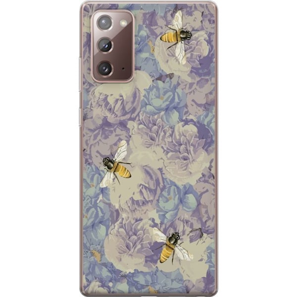Samsung Galaxy Note20 Genomskinligt Skal Bin Blommor