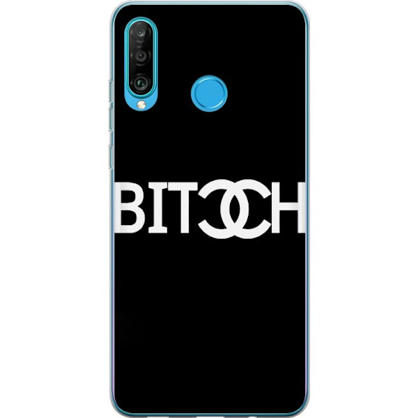 Huawei P30 lite Gennemsigtig cover Bitch Chanel Inspireret Streetstyle Mode Tekstmotiv Trend Ikonisk Stil Urban Design