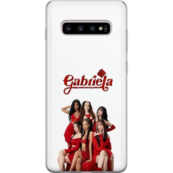 Kompatibelt Mobildeksel til Samsung Galaxy S10+ KATSEYE Gabriela rød