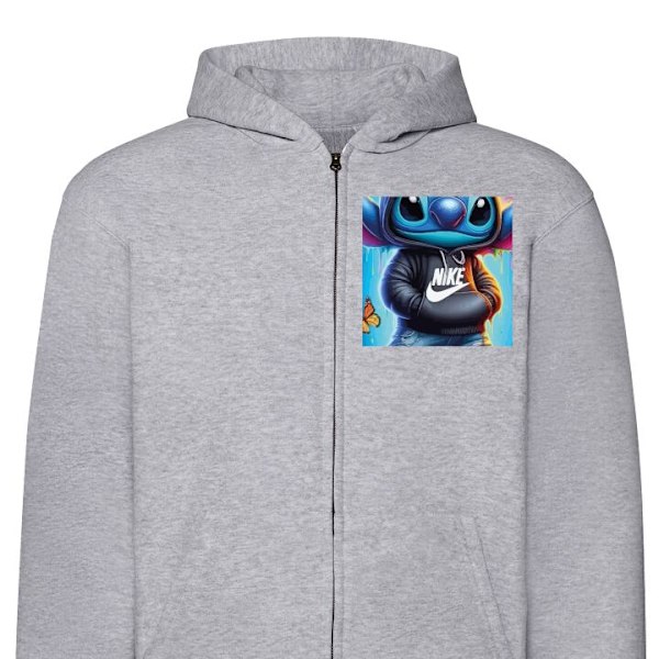 Zip-Hoodie | Hættetrøje med Lynlås til Voksne Søm