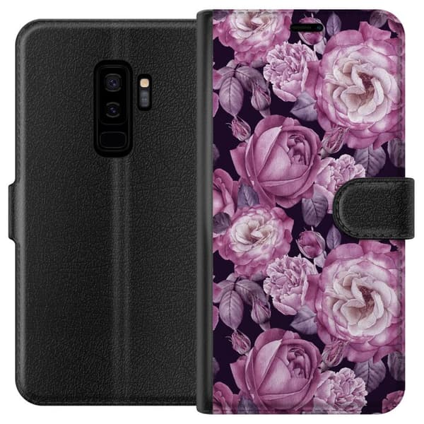 Kompatibel Tegnebogsetui til Samsung Galaxy S9+ Blomster