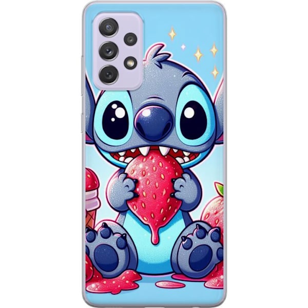 Samsung Galaxy A52s 5G Läpinäkyvä kuori Strawberry Stitch