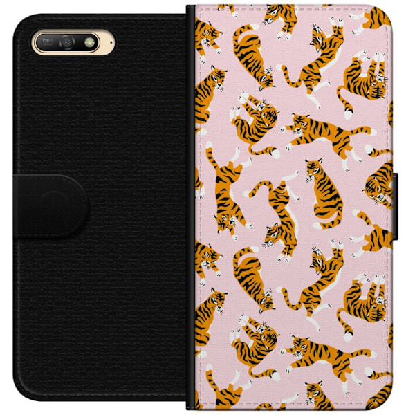 Huawei Y6 (2018) Lommeboketui tiger