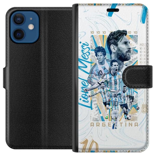 Kompatibelt Plånboksfodral till Apple iPhone 12 mini Lionel Messi