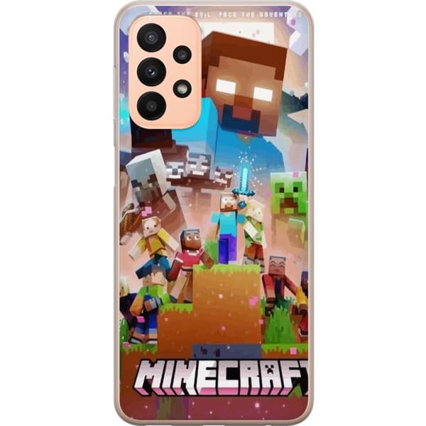 Kompatibelt Mobildeksel til Samsung Galaxy A23 Minecraft