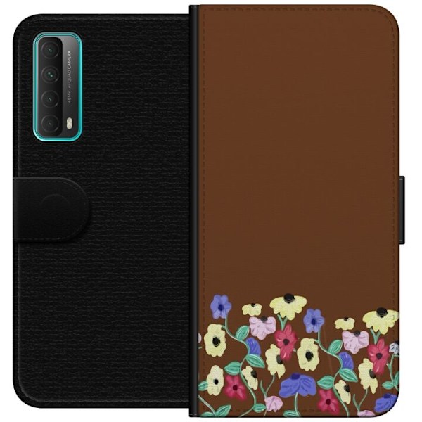 Huawei P smart 2021 Tegnebogsetui Blomster