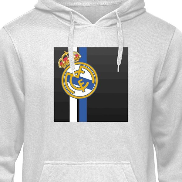 Hoodie för Vuxen | Bekväm Huvtröja Real Madrid grå XL