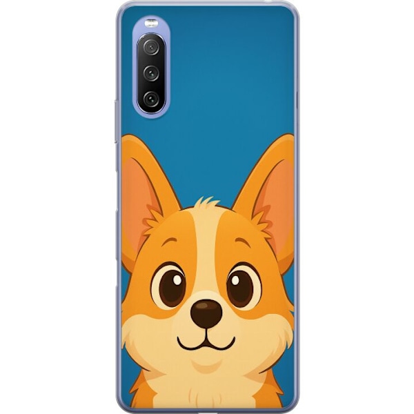 Sony Xperia 10 III Lite Gennemsigtig cover Hello Corgi