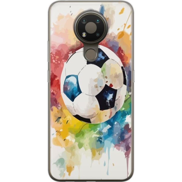 Nokia 3.4 Gennemsigtig cover Fodbold