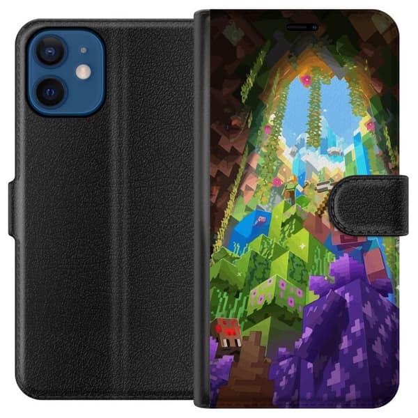 Kompatibelt Plånboksfodral till Apple iPhone 12 mini Minecraft
