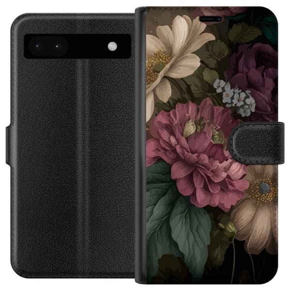 Kompatibel Tegnebogsetui til Google Pixel 6a Blomster