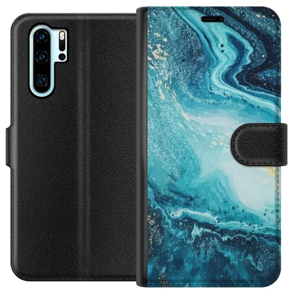 Kompatibel Tegnebogsetui til Huawei P30 Pro Kunstmønster