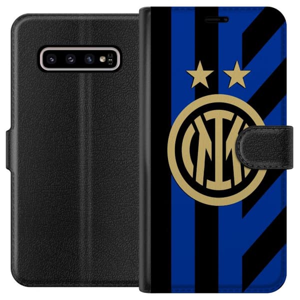 Kompatibelt Lommeboketui til Samsung Galaxy S10+ Inter Milan