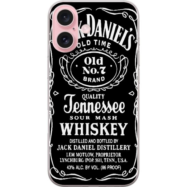 Apple iPhone 16 Gjennomsiktig deksel Jack Daniels