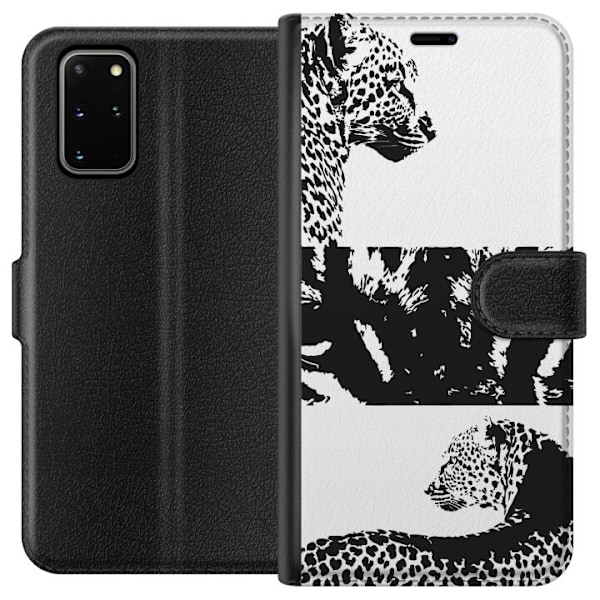 Samsung Galaxy S20+ Tegnebogsetui Leopard Faces