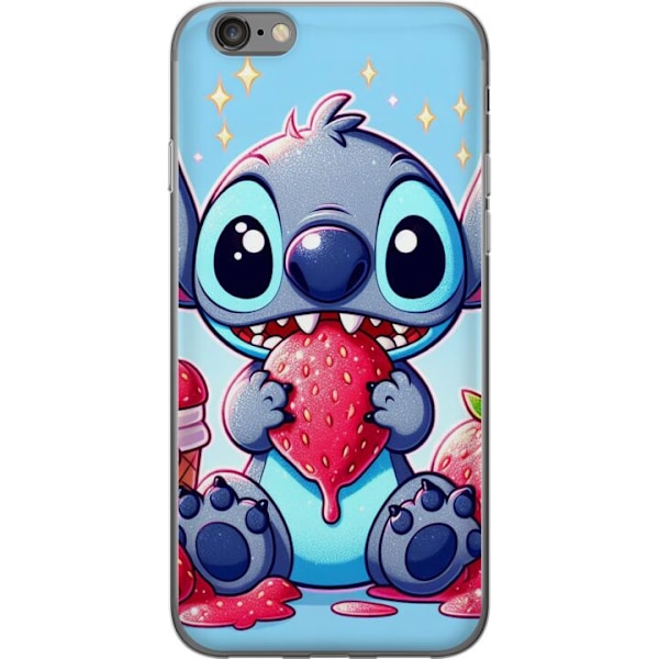 Apple iPhone 6s Läpinäkyvä kuori  Stitch mansikka