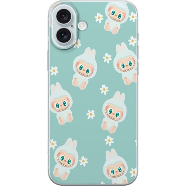 Apple iPhone 16 Plus Gennemsigtig cover Labubu Candy Vibes