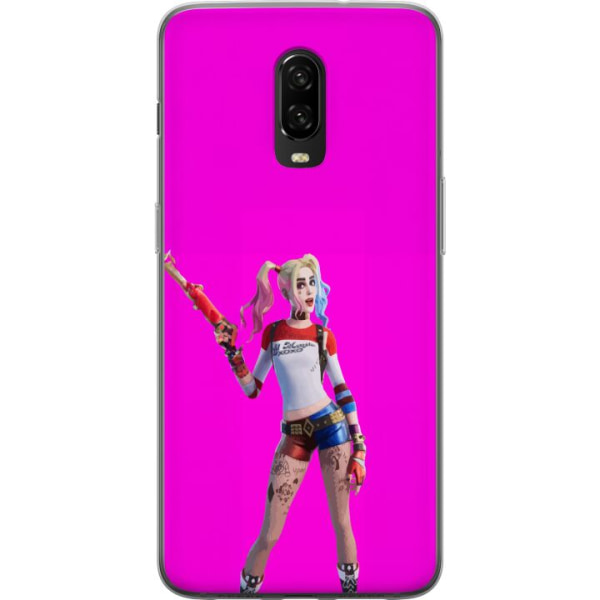 OnePlus 6T Gennemsigtig cover Fortnite - Harley Quinn