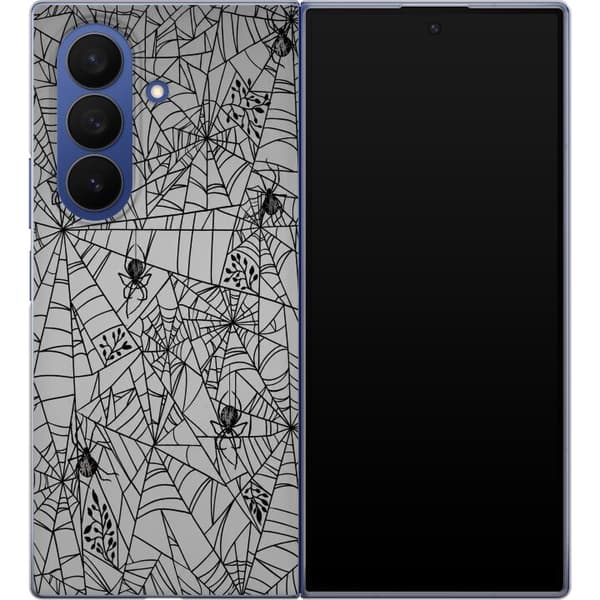 Kompatibelt Mobilskal till Samsung Galaxy Z Fold7 Grå spindelnät grå