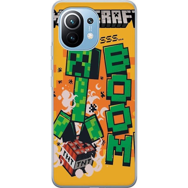 Xiaomi Mi 11 Läpinäkyvä kuori Minecraft Boom