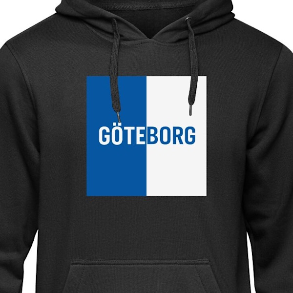 Hoodie för Vuxen | Bekväm Huvtröja Göteborg – fotboll svart L