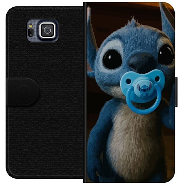Samsung Galaxy Alpha Lompakkokotelo Stitch & Napp - vauvateema söpöllä hahmolla