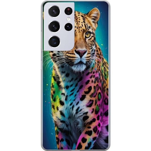 Samsung Galaxy S21 Ultra 5G Gennemsigtig cover Leopard