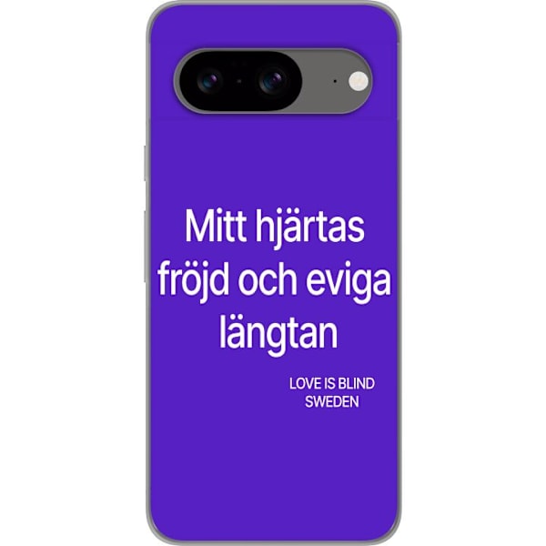 Google Pixel 8 Läpinäkyvä kuori Sydämeni ilo ja ikuinen ka