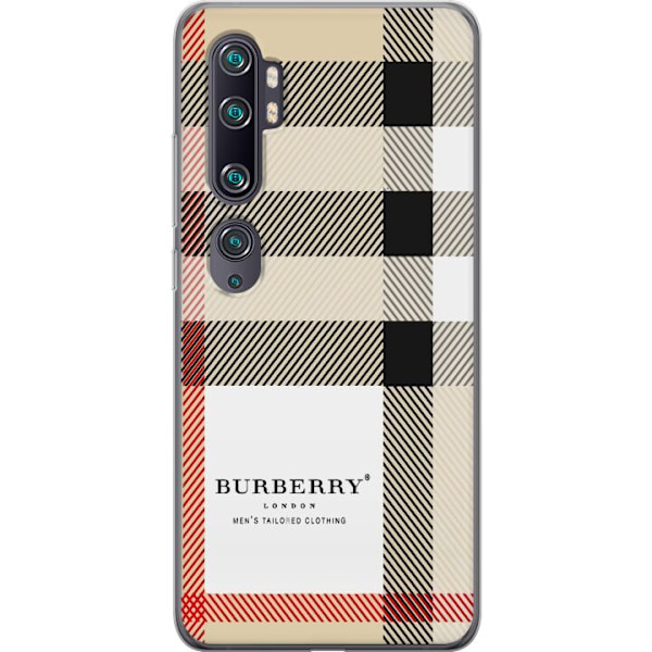 Xiaomi Mi Note 10 Genomskinligt Skal Burberry