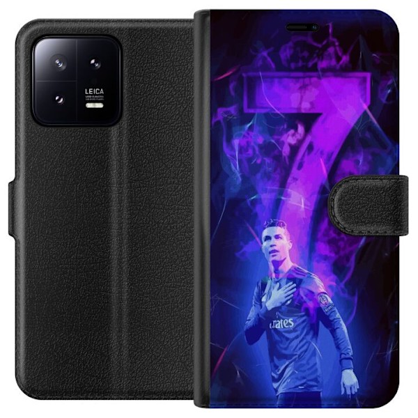 Xiaomi 13 Tegnebogsetui Ronaldo 7 - Fodboldlegende i Handling for Fans