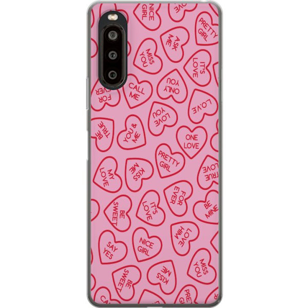 Sony Xperia 10 II Gennemsigtig cover Valentinsdag 2025