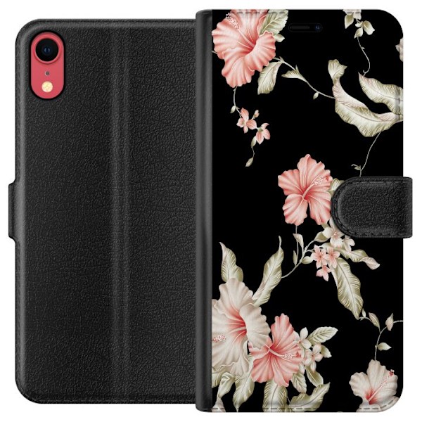 Apple iPhone XR Lommeboketui Blomster