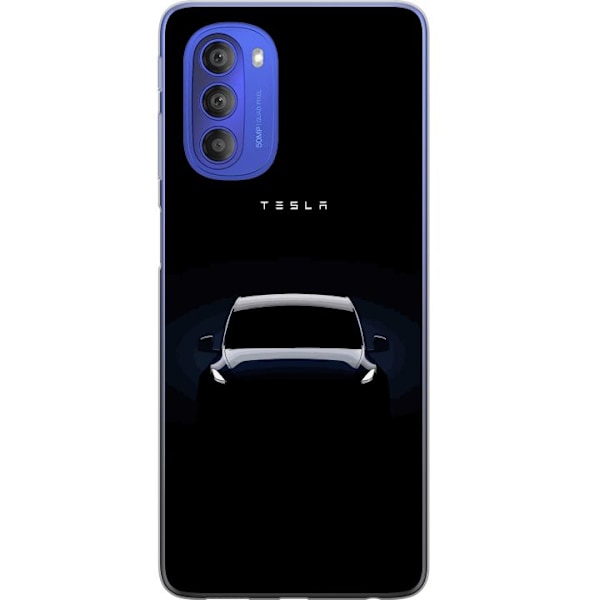 Motorola Moto G51 5G Gennemsigtig cover Tesla