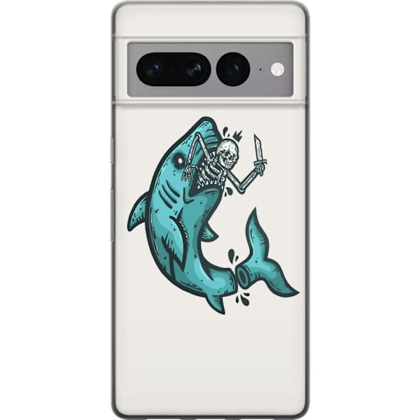 Google Pixel 7 Pro Läpinäkyvä kuori Olen elossa, Ei!