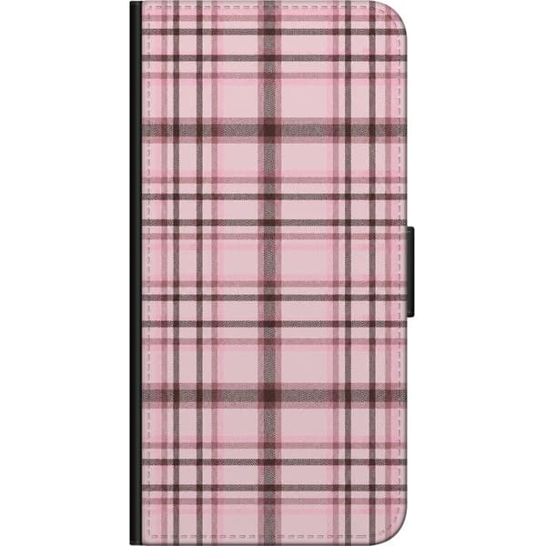 Kompatibelt Plånboksfodral till OnePlus 8 Rosa tartan rosa