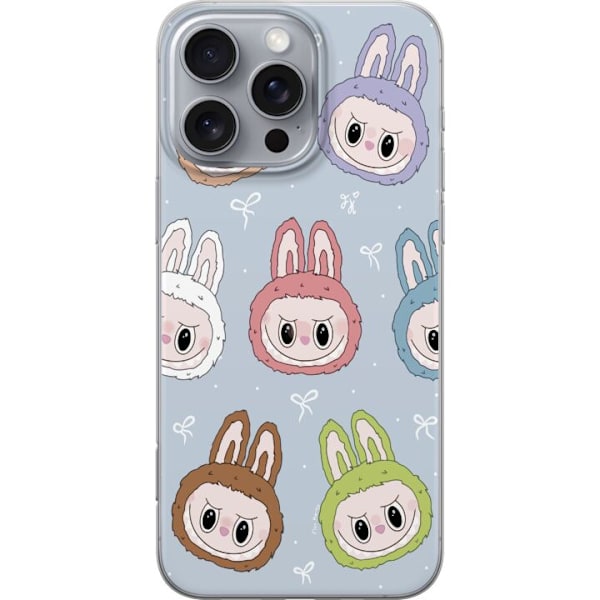 Apple iPhone 16 Pro Max Läpinäkyvä kuori Pastel Labubu