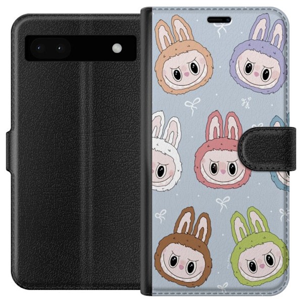 Google Pixel 6a Lompakkokotelo Pastel Labubu