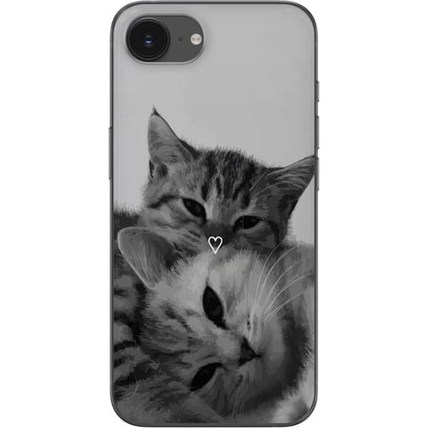 Kompatibel Mobilcover til Apple iPhone 16e Kat Hjerte