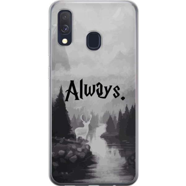 Samsung Galaxy A40 Gennemsigtig cover Harry Potter Hogwarts Le