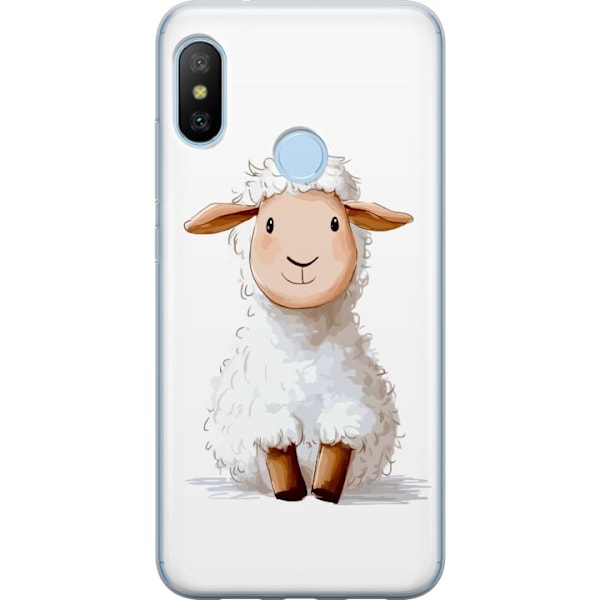Xiaomi Mi A2 Lite Genomskinligt Skal Sött Lamm – tecknad st